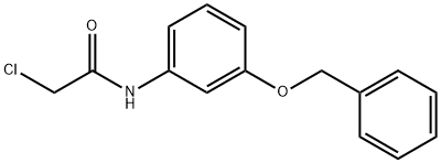 ACETAMIDE, 2-CHLORO-N-[3-(PHENYLMETHOXY)PHENYL]- Struktur