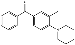 3-Methyl-4-(N-Piperidinyl)benzophenone Struktur
