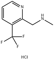 N-甲基-1-(3-(三氟甲基)吡啶-2-基)甲胺盐酸, 1951441-74-9, 结构式