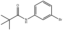 N-(3-溴苯基)-2,2-二甲基丙酰胺, 195389-97-0, 结构式