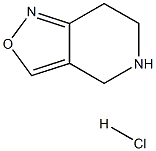 4,5,6,7-tetrahydro-[1,2]oxazolo[4,3-c]pyridine:hydrochloride Struktur