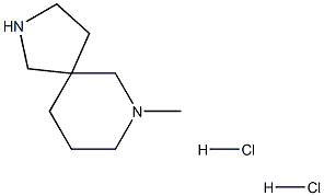 7-methyl-2,7-diazaspiro[4.5]decane:dihydrochloride Structure