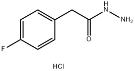 2-(4-氟苯基)乙酰肼盐酸 结构式