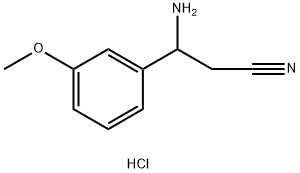 3-Amino-3-(3-methoxyphenyl)propanenitrile hydrochloride Structure