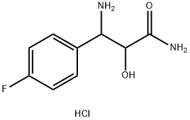 3-AMINO-3-(4-FLUOROPHENYL)-2-HYDROXYPROPANAMIDE HCL 结构式