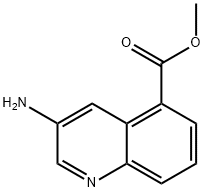 3-氨基喹啉-5-羧酸甲酯, 1956382-58-3, 结构式