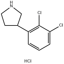 3-(2,3-Dichlorophenyl)pyrrolidine hydrochloride Struktur
