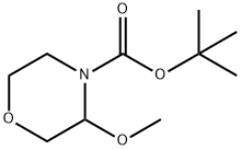 4-Boc-3-methoxy-morpholine Struktur