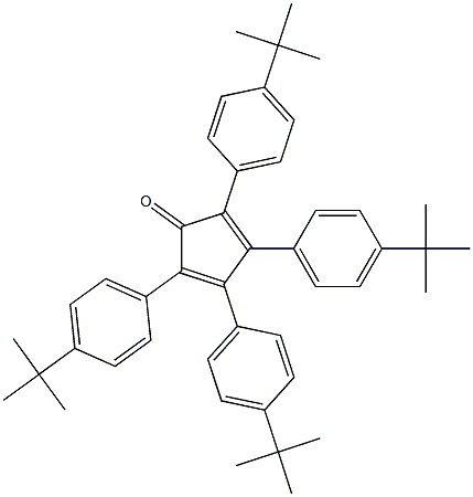 2,3,4,5-TETRAKIS(4-(TERT-BUTYL)PHENYL)CYCLOPENTA-2,4-DIEN-1-ONE 结构式