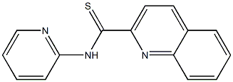 2-Quinolinecarbothioamide, N-2-pyridinyl-,1968-56-5,结构式