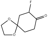 7-fluoro-1,4-dioxaspiro[4.5]decan-8-one Structure