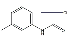 Propanamide, 2-chloro-2-methyl-N-(3-methylphenyl)- Structure