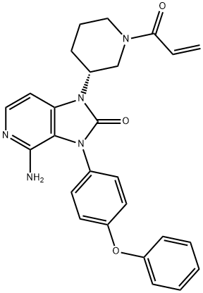 (R)-1-(1-acryloylpiperidin-3-yl)-4-amino-3-(4-phenoxyphenyl)-1H-imidazo[4,5-c]pyridin-2(3H)-one|(R)-1-(1-丙烯酰哌啶-3-基)-4-氨基-3-(4-苯氧基苯基)-1H-咪唑并[4,5-C]吡啶-2(3H)-酮