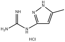 1-(5-methyl-1H-pyrazol-3-yl)guanidine hydrochloride 化学構造式