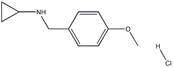 N-(4-Methoxybenzyl)cyclopropanamine hydrochloride Struktur