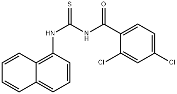 2,4-dichloro-N-[(1-naphthylamino)carbonothioyl]benzamide Structure