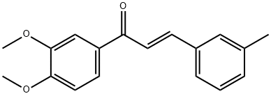 (2E)-1-(3,4-dimethoxyphenyl)-3-(3-methylphenyl)prop-2-en-1-one Structure
