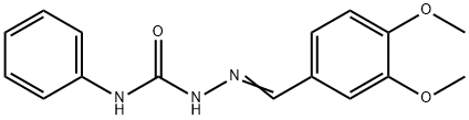 3,4-dimethoxybenzaldehyde N-phenylsemicarbazone Structure