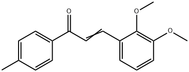 (2E)-3-(2,3-dimethoxyphenyl)-1-(4-methylphenyl)prop-2-en-1-one 结构式