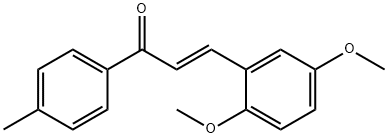 (2E)-3-(2,5-dimethoxyphenyl)-1-(4-methylphenyl)prop-2-en-1-one Structure