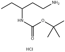 tert-Butyl(1-aminopentan-3-yl)carbamatehydrochloride,1983858-46-3,结构式