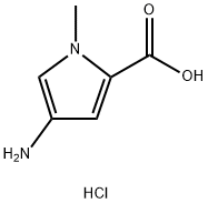 4-AMINO-1-METHYL-1H-PYRROLE-2-CARBOXYLIC ACID HCL 化学構造式