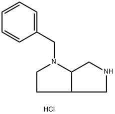 1-Benzyloctahydropyrrolo[3,4-b]pyrrole hydrochloride Structure