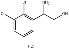 2-AMINO-2-(2,3-DICHLOROPHENYL)ETHAN-1-OL HYDROCHLORIDE 化学構造式