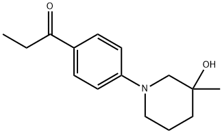 1-(4-(3-hydroxy-3-methylpiperidin-1-yl)phenyl)propan-1-one Structure