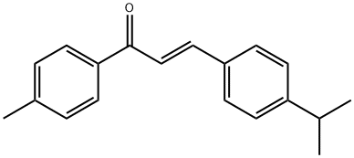 (2E)-1-(4-methylphenyl)-3-[4-(propan-2-yl)phenyl]prop-2-en-1-one Struktur