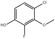 4-CHLORO-2-FLUORO-3-METHOXYPHENOL Structure
