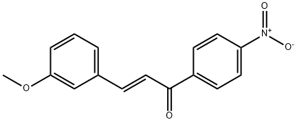 (2E)-3-(3-methoxyphenyl)-1-(4-nitrophenyl)prop-2-en-1-one Struktur