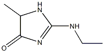 4H-Imidazol-4-one, 2-(ethylamino)-1,5-dihydro-5-methyl- Structure