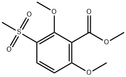 2,6-二甲氧基-3-甲砜基苯甲酸甲酯 结构式