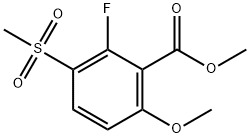 Methyl 2-Fluoro-6-methoxy-3-(methylsulfonyl)benzoate Structure