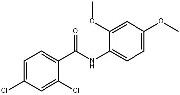 2,4-dichloro-N-(2,4-dimethoxyphenyl)benzamide Structure