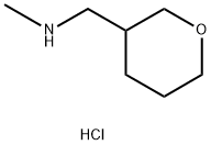 methyl[(oxan-3-yl)methyl]amine hydrochloride Structure