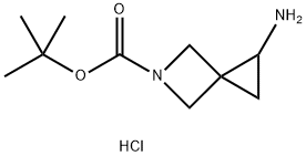 tert-butyl 1-amino-5-azaspiro[2.3]hexane-5-carboxylate hydrochloride Structure
