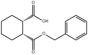 1,2-Cyclohexanedicarboxylic acid, mono(phenylmethyl) ester, (1R,2S)- Struktur