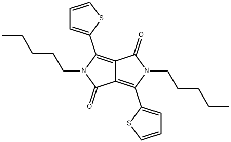 Pyrrolo[3,4-c]pyrrole-1,4-dione, 2,5-dihydro-2,5-dipentyl-3,6-di-2-thienyl- Structure