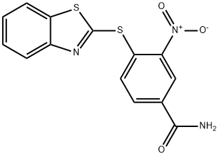 4-(benzo[d]thiazol-2-ylthio)-3-nitrobenzamide,202207-34-9,结构式