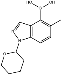 2022976-34-5 (5-甲基-1-(四氢-2H-吡喃-2-基)-1H-吲唑-4-基)硼酸