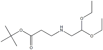 TERT-ブチル3-[(2,2-ジエトキシエチル)アミノ]プロパン酸 化学構造式