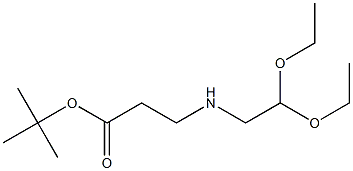 tert-butyl 3-[(2,2-diethoxyethyl)amino]propanoate Struktur