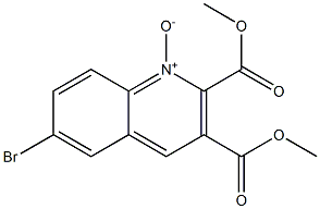 6-bromo-2,3-bis(methoxycarbonyl)quinoline 1-oxide Structure