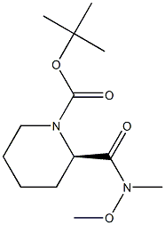 (R)-TERT-BUTYL 2-(METHOXY(METHYL)CARBAMOYL)PIPERIDINE-1-CARBOXYLATE Struktur