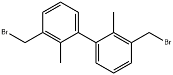 3,3'-bis(bromomethyl)-2,2'-dimethyl-1,1'-biphenyl Structure