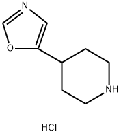 4-(1,3-OXAZOL-5-YL)PIPERIDINE DIHYDROCHLORIDE, 2034156-74-4, 结构式