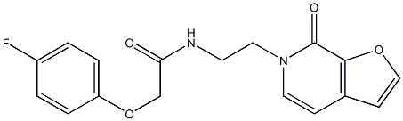 2-(4-fluorophenoxy)-N-[2-(7-oxofuro[2,3-c]pyridin-6-yl)ethyl]acetamide Structure