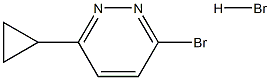 3-溴-6-环丙基哒嗪氢溴酸盐, 2044706-90-1, 结构式
